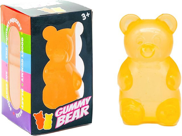 BC Pet Supplies Kleiner Bär Knete, Stressabbau Würfel, orange - Bild 1