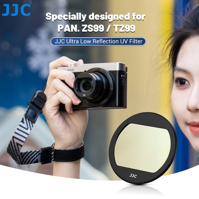 JJC UV-Filter mit geringer Reflexion für Panasonic ZS99 und TZ99, mehrfach beschichtetes optisches Glas, transparent - Bild 1