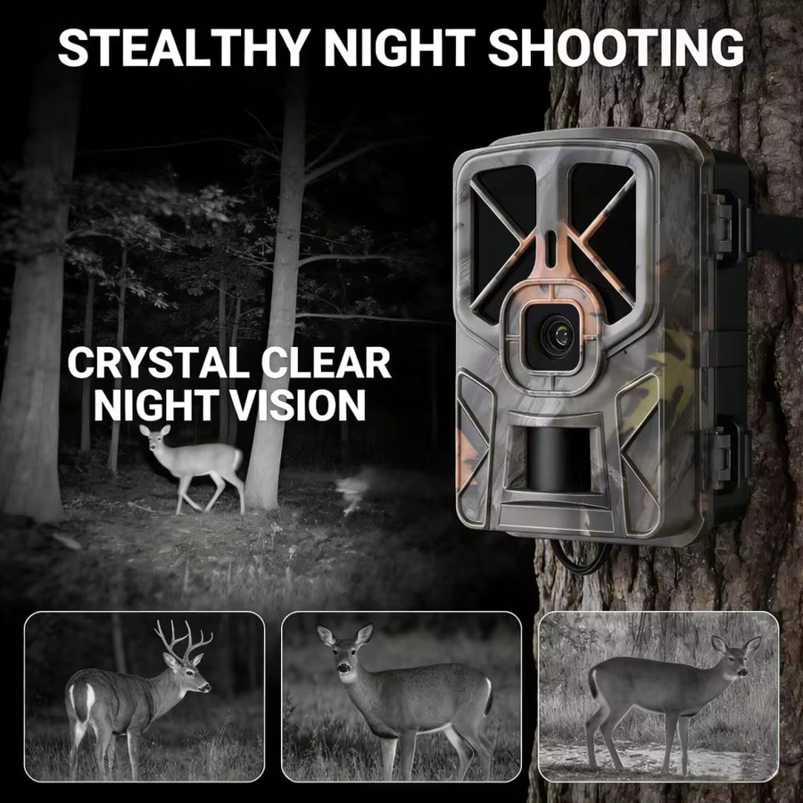 Suntekcam 4K Action Camera mit 50MP Auflösung und Nachtsicht durch 940nm IR-LEDs, IP66 wasserdicht, Outdoor Überwachungskamera für Jagd und Wildtierbeobachtung - Bild 3