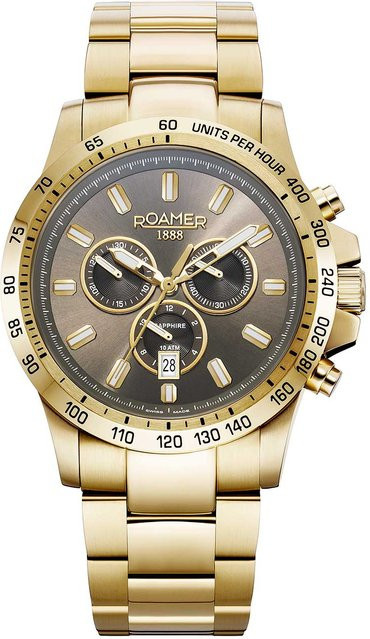 Roamer Chronograph, Edelstahl, Quarz, 45 mm, Herren - Bild 1