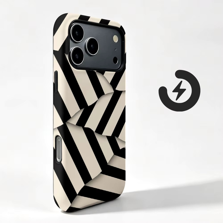 Magnetische 2-in-1 Folienhülle für Xiaomi Poco X7 F7 F8 X8 F6 F5 Pro mit unregelmäßigem Muster in Multicolour, stoßfeste Schutzhülle - Bild 2