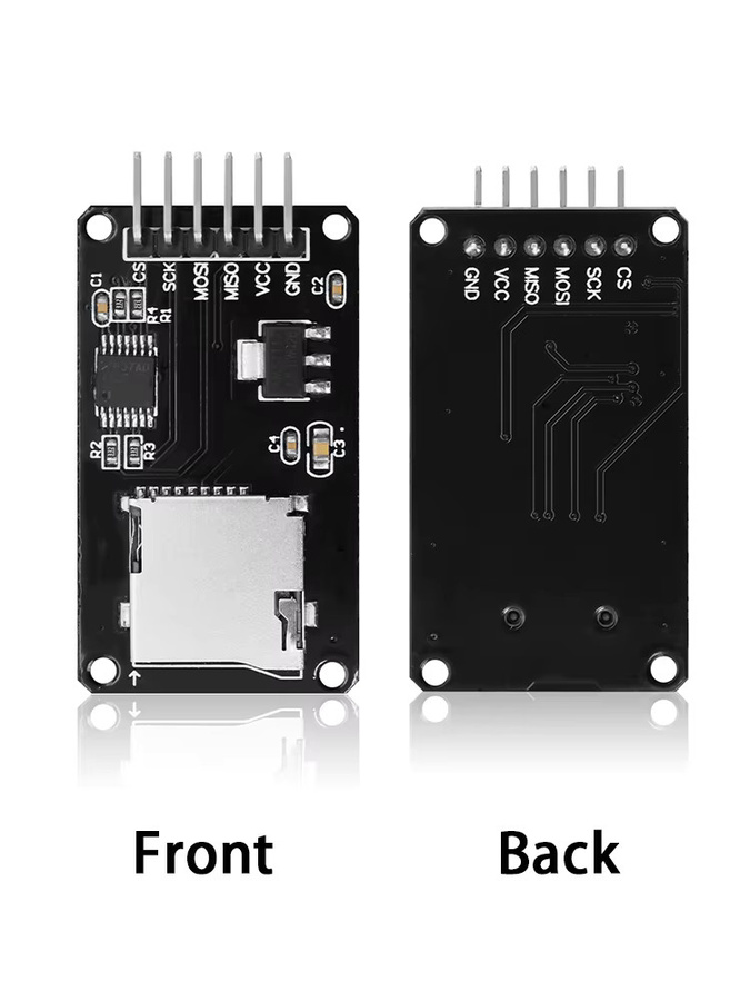 Keyestudio Micro-SD-Kartenmodul mit SPI-Schnittstelle und Pegelumwandlung in Schwarz für Arduino IDE-Programmierung inklusive SD-Kartenhalter - Bild 6