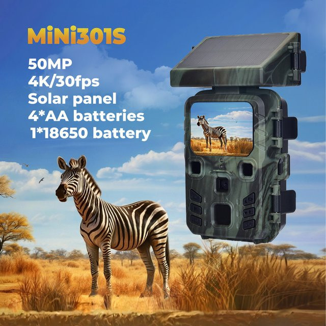 Suntekcam 4K Kabellose Wildkamera Mini301S mit 50MP und Nachtsicht in Multicolour für Jagd, Outdoor-Wildtierbeobachtung und Überwachung - Bild 1