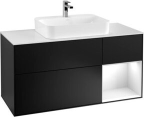 V&B Waschtischunterschrank Finion in Blau lackiert, Breite: 120 cm, Tiefe: 50,1 cm, Höhe: 50,1 cm - Bild 1