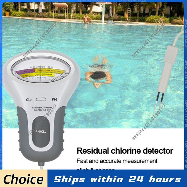 ATUOTIN 2-in-1 Digitales PH- und Chlor-Messgerät PC-101 in Weiß für die Wasserqualität von Pool und Spa - Bild 1