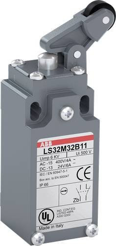 ABB LS33M32B11 Positionsschalter mit Kuppenstößel, 10A, IP66, Grau - Bild 1