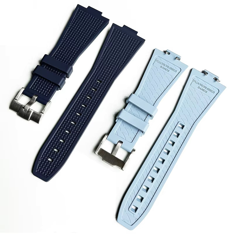 strapfreak Uhrenarmband Fluorkautschuk, 12 mm, Herren, konvex - Bild 3