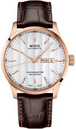 Mido Armbanduhr Automatik, Edelstahl, Silikon, Weiß, Herren - Bild 1