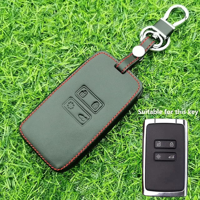 GZKANDM Smart Remote Key Case Cover Shell Fob für Renault Koleos Kadjar Clio Megane Talisman Espace Zoe Scenic Dacia Sandero in Schwarz - Bild 1