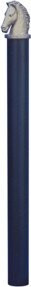 Schake Stilpoller Typ 40180ZB in Blau mit Pferdekopf, herausnehmbar und mit Profilzylinder, Durchmesser: 8,25 cm - Bild 1
