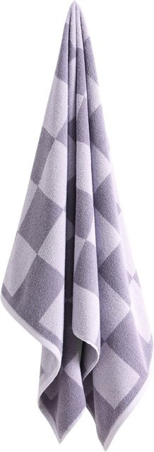HAY Check Badetuch aus Baumwolle in Purple, B/H: 70 x 136 cm - Bild 1