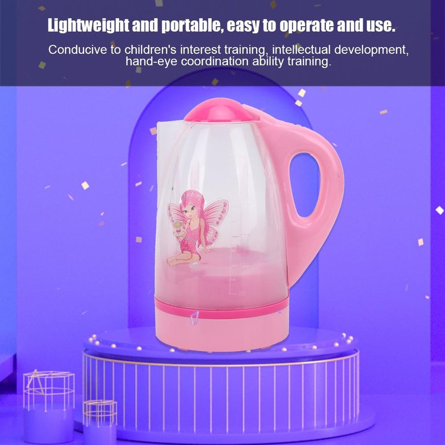 Elektrischer Wasserkocher Spielzeug mit Licht Rosa ab 3 Jahren - Bild 2