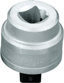 Gedore 754-06 Aufsteckknarre 1 Zoll rechts aus Chrom-Vanadium in Silber - Bild 1