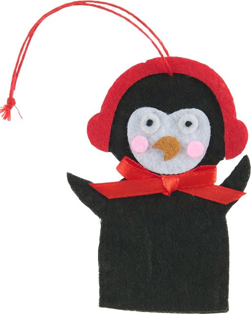 Rico Design Aufhänger Pinguin aus Filz in Schwarz - Bild 1