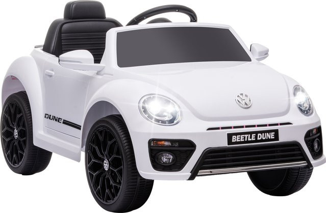 AIYAPLAY Volkswagen Beetle Kinder-Elektroauto mit Licht und Sound Weiß - Bild 1