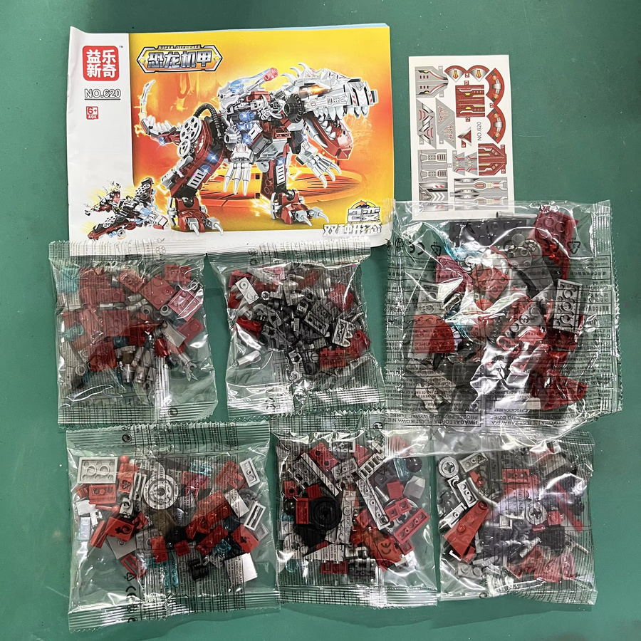 wishiot Dinosaurier Mecha Gebäude Set, 422 Teile, Bausteine - Bild 6