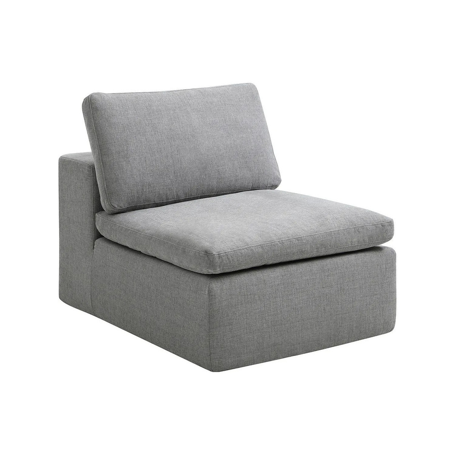 Vente-unique Sessel Cortoline mit gerader Rückenlehne in Grau - Bild 2