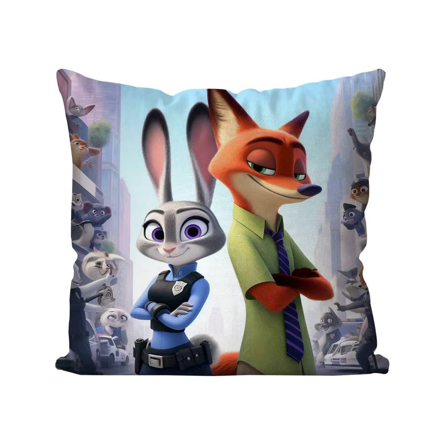 Bilibili Zootopia 2 Kissenbezug quadratisch, Mehrfarbig, B/B/B: 40 x 40 x 40 cm - Bild 5