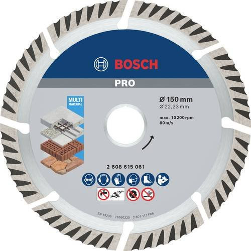 Bosch Diamanttrennscheibe Standard for Universal für Beton und Multimaterial, Durchmesser: 150 mm, Bohrung: 22,23 mm - Bild 1