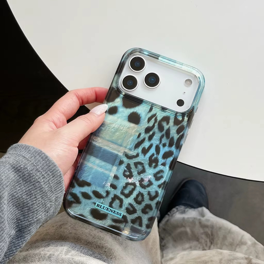 Potdemiel Leoparden-Handyhülle mit Feder-Textur für iPhone 17 16e 16 15 14 13 12 11 Pro Max X Xs XR XSMax Air Plus in Multicolour - Bild 5
