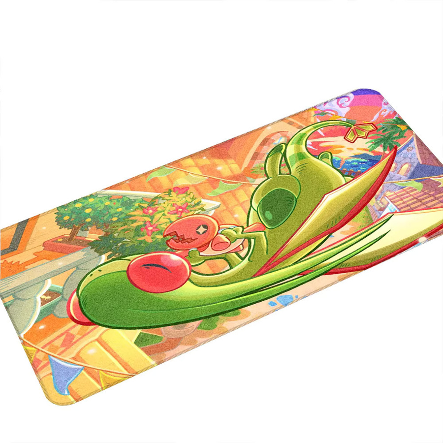 Bandai Gaming-Mauspad Flygon Pokemon in Multicolour mit rutschfester Schreibtischunterlage und genähten Kanten - Bild 2
