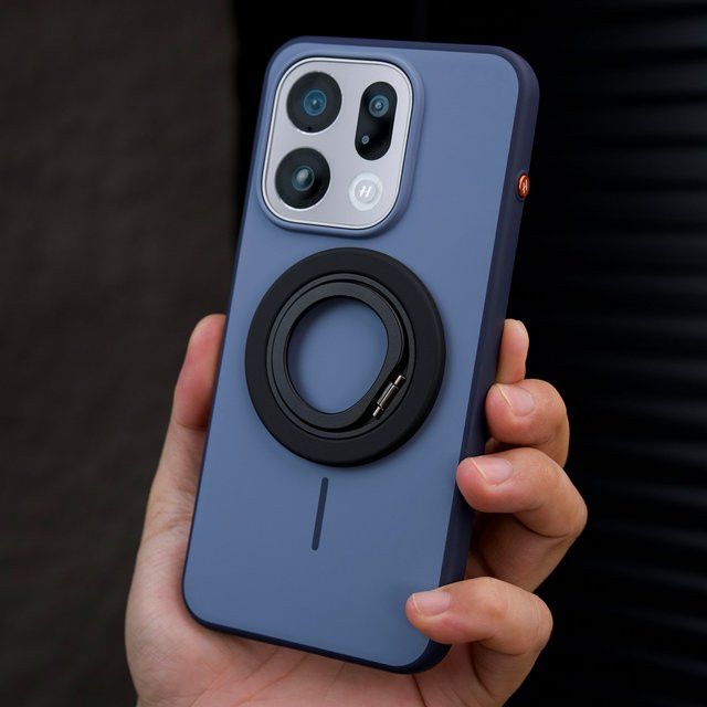 Magnetische MagSafe Schutzhülle für OPPO Find X9 Pro und OPPO Find X9 X9Pro 5G, Hartschale in Grau oder Blau - Bild 1