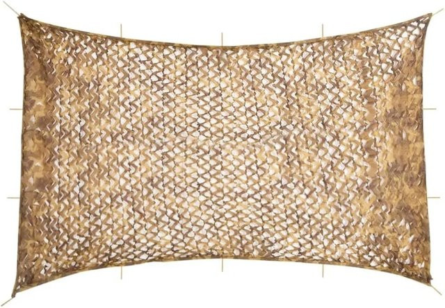 vidaXL Tarnnetz mit Aufbewahrungstasche aus Polyester in Sandfarbe, B: 833 cm, H: 609 cm - Bild 1