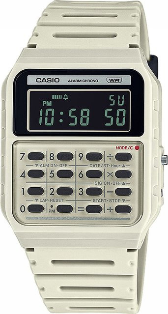 Casio Digitaluhr Vintage, Quarz, Kunststoff, Schwarz, 34 mm, Herren - Bild 1