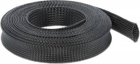 Delock 18904 Geflechtschlauch aus Polyester in Schwarz, 10 m - Bild 1