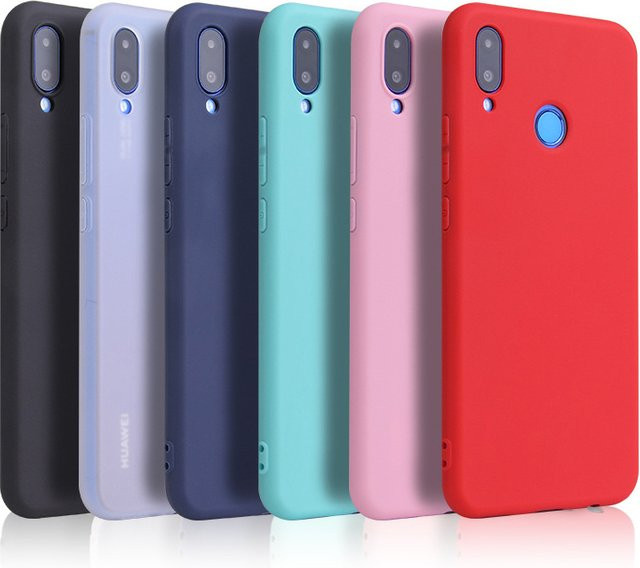 Weiche Silikonhülle in Rot für Huawei Y6 Y7 Y9 Prime 2019 P20 P30 Lite Honor 10 9 Lite 8X 8C Nova 3 3i - Bild 1