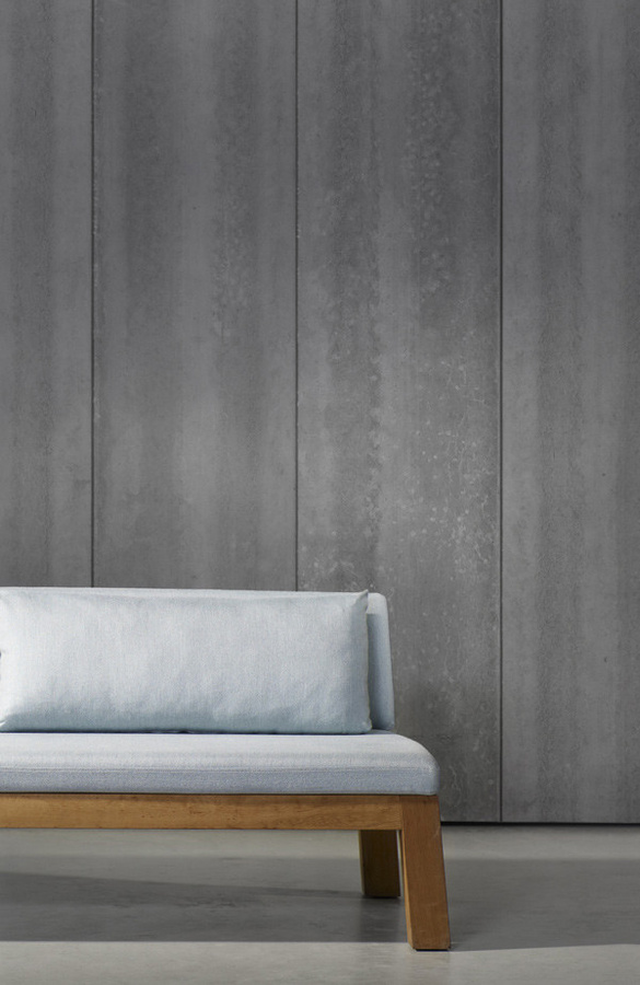 NLXL Tapete Concrete 04 in Grau, moderne Vlies-Tapete mit abstraktem Beton-Design - Bild 1