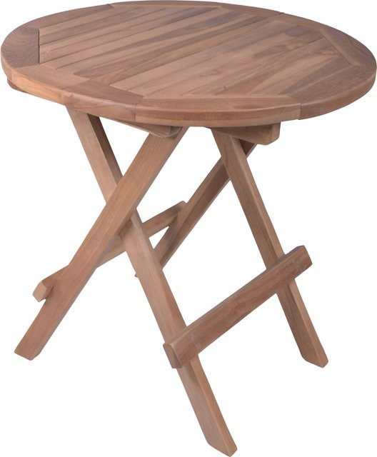 Beistelltisch LUANG von Garden Pleasure aus achteckigem Teak-Holz in Braun - Bild 1