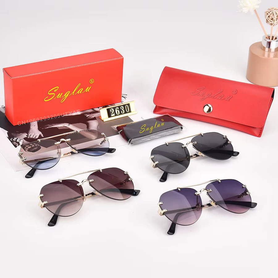 Suglau Sonnenbrille oval, Metall, Unisex - Bild 2