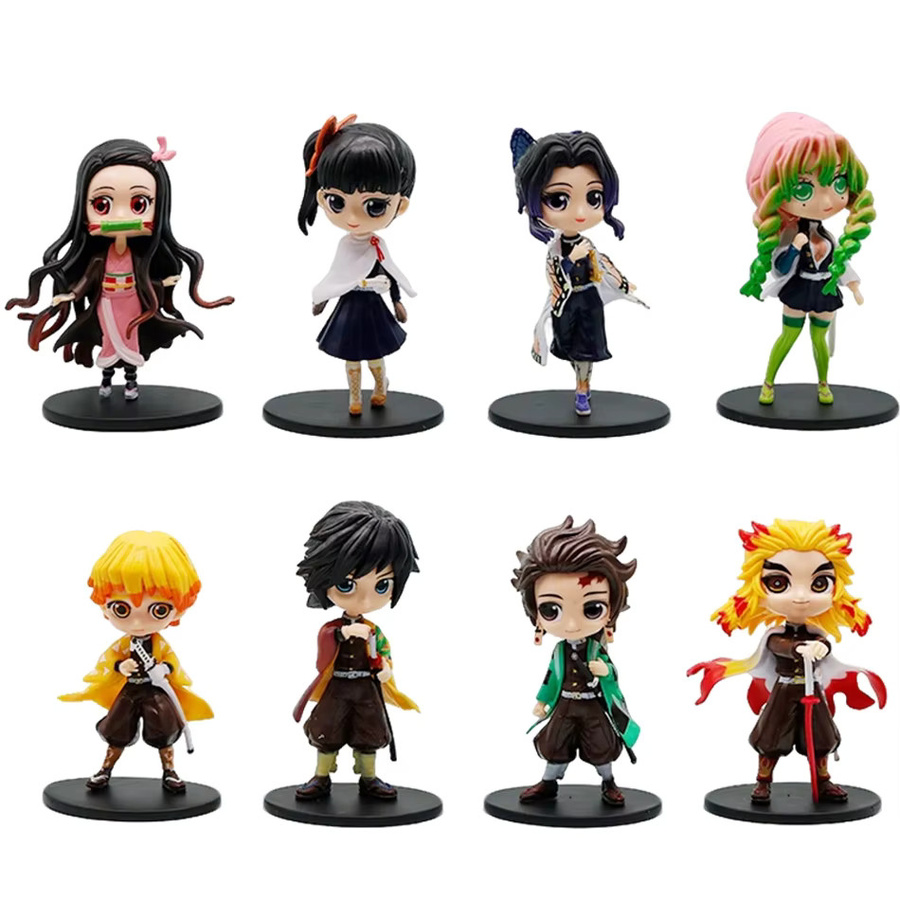 Bandai Demon Slayer Kimetsu no Yaiba Kamado Tanjirou Agatsuma Zenitsu Nezuko, Actionfigur, Kunststoff - Bild 3