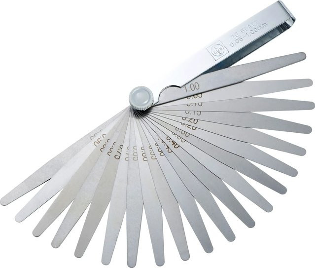 LUX-TOOLS Fühlerlehre mit 20 Blättern in Silber - Bild 1