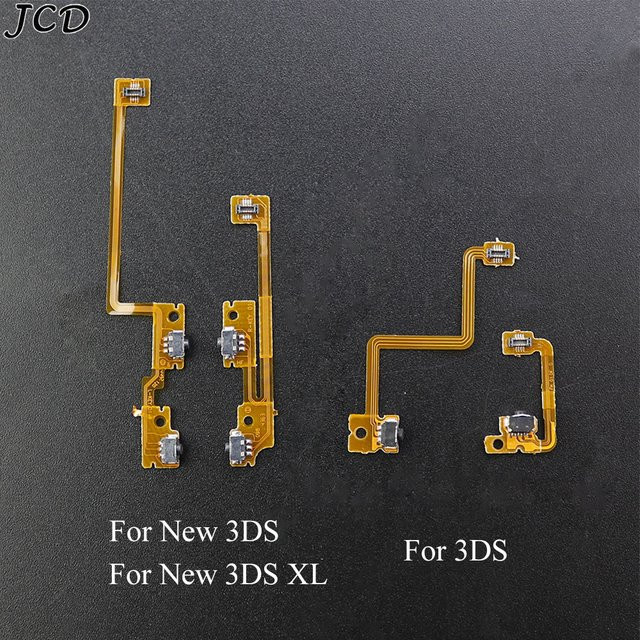JCD Ersatzteil-Set für Nintendo 3DS, 3DS XL und 3DS LL mit L/R Schultertasten und Flexkabeln - Bild 1
