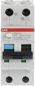 ABB RCBO FI-Schutzschalter und Leitungsschutzschalter 10A in Weiß - Bild 1