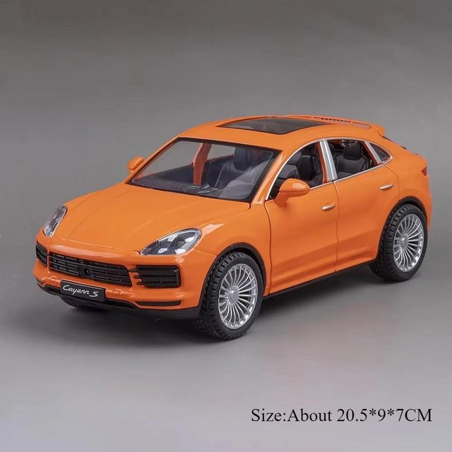 Linyi toy car Panamera Cayenne Leichtmetallmodell, 1:24, mit Sound und Licht, ab 14 Jahren - Bild 1