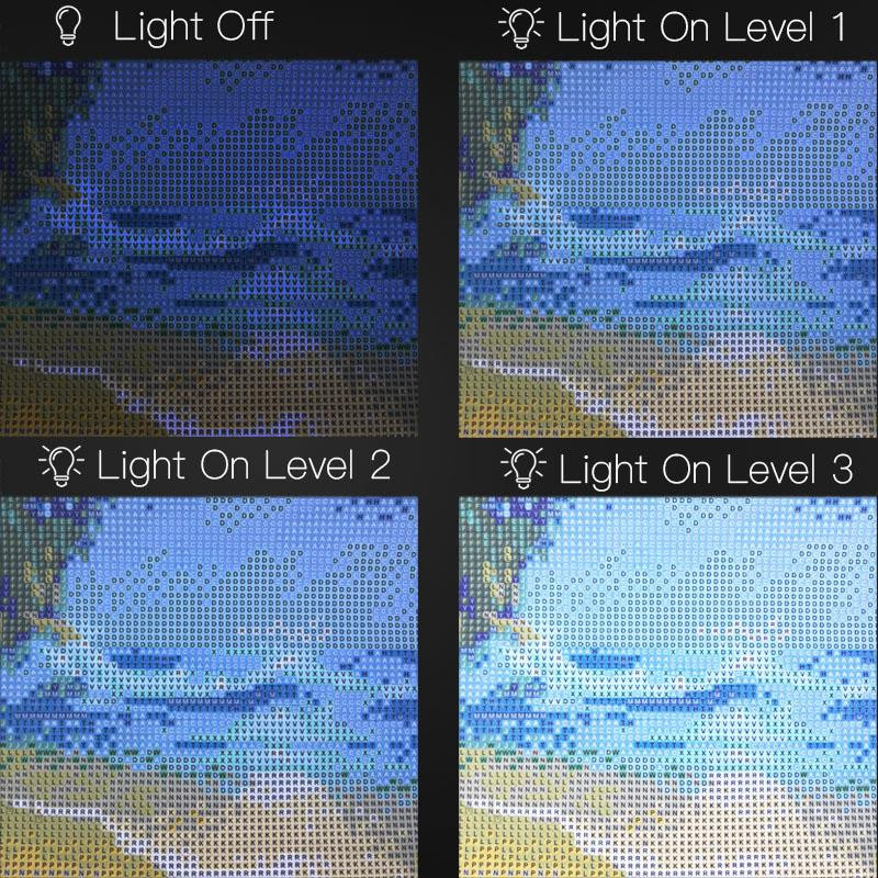 Aetoa LED Lichtpad A4 für 5D Diamantmalerei und Diamantstickerei in Schwarz - Bild 5