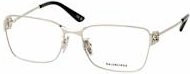 Balenciaga BB 0375OA Korrektionsbrille, Vollrand, Rechteckig, Metal, Silver, Unisex - Bild 1