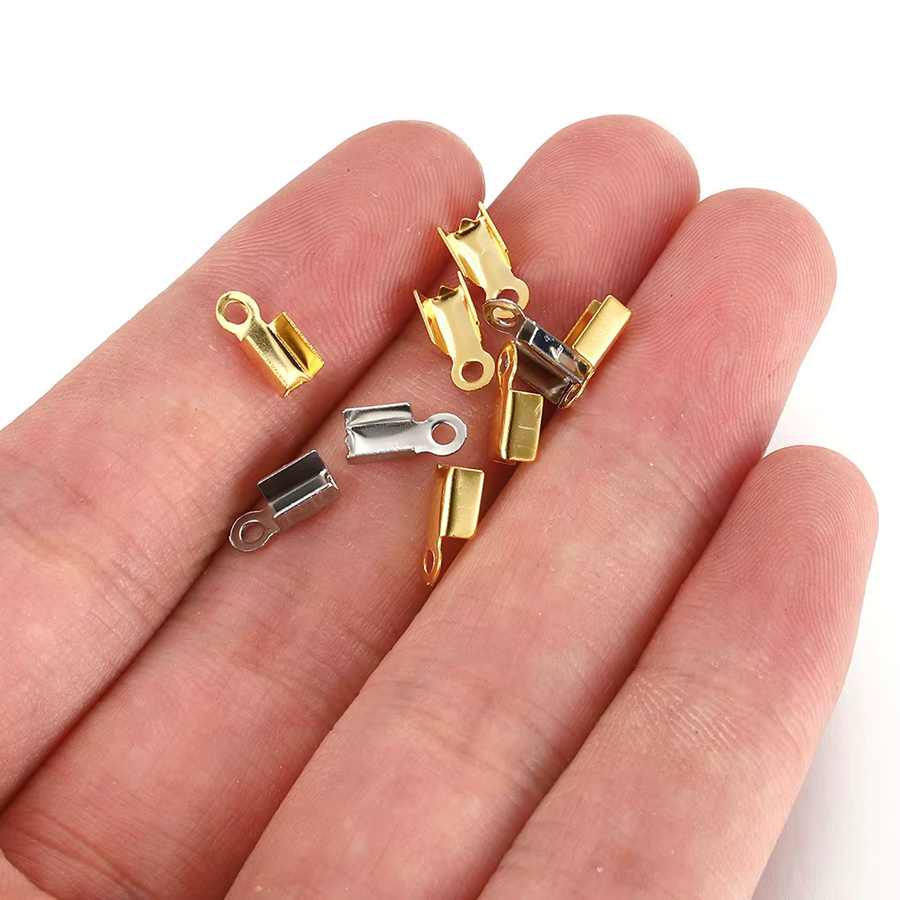 Ailimi Crimp-Endkappen Edelstahl, 2,5–3,5 mm, Unisex - Bild 2