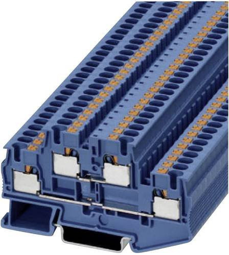 Phoenix Contact 3211793 Doppelstockklemme mit Schnellanschluss in Blau, 6.2 mm - Bild 1