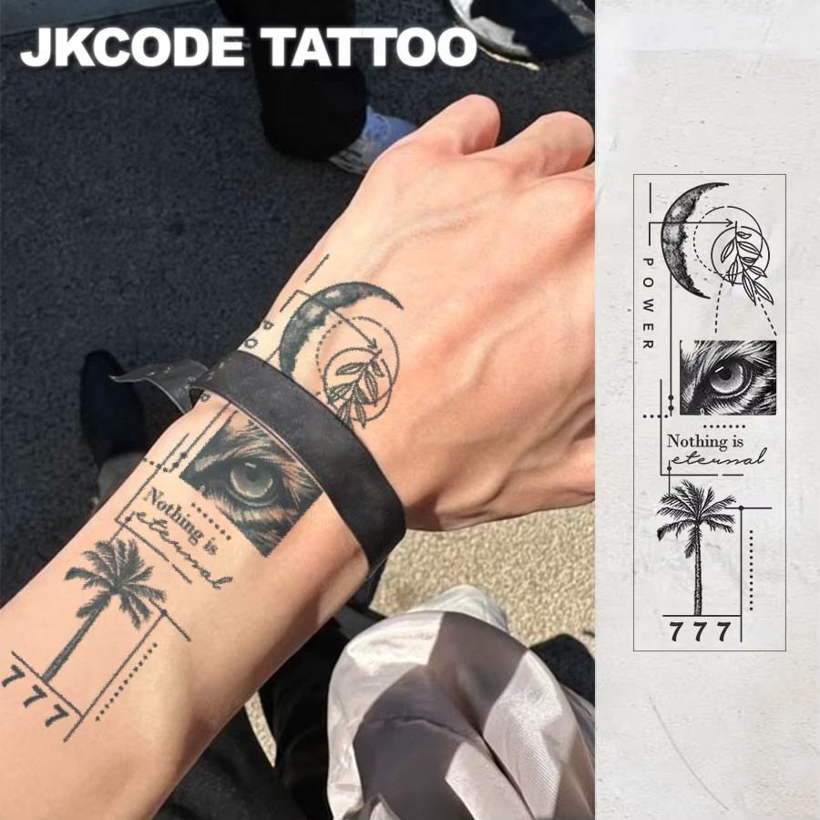JKCODE TATTOO Semi-Permanente Tattoos, Unisex - Bild 3