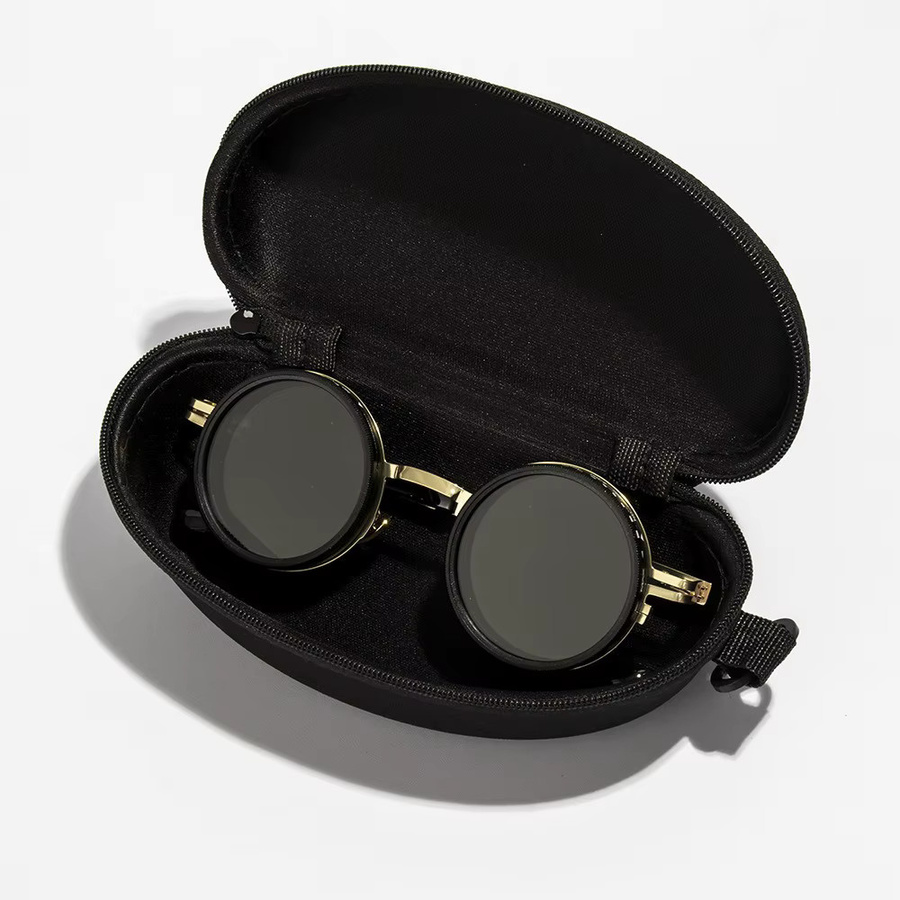 ND2-400 Sonnenbrille, Vollrand, Round, Black - Bild 2