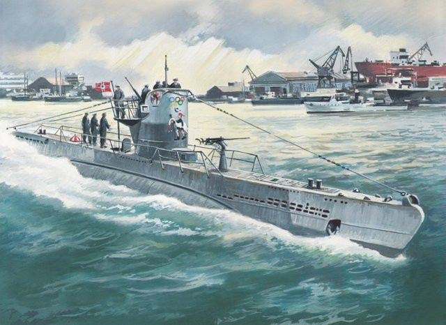 ICM U-Boat Type IIB (1943), Modell, 1:144 - Bild 1