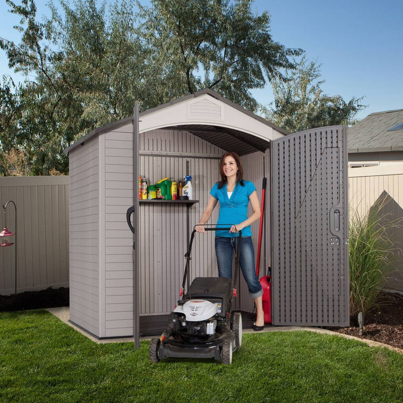 Lifetime Gartenhaus Starlet Lichtgrau B/H/L: 215 x 228 x 143 cm - Bild 5
