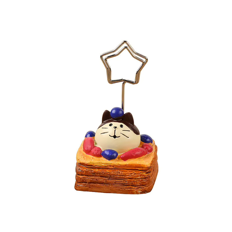 Japanischer Kaffee-Sandwich Nachrichtenhalter aus Kunstharz als Tischdekoration und Notizhalter in Multicolour - Bild 2