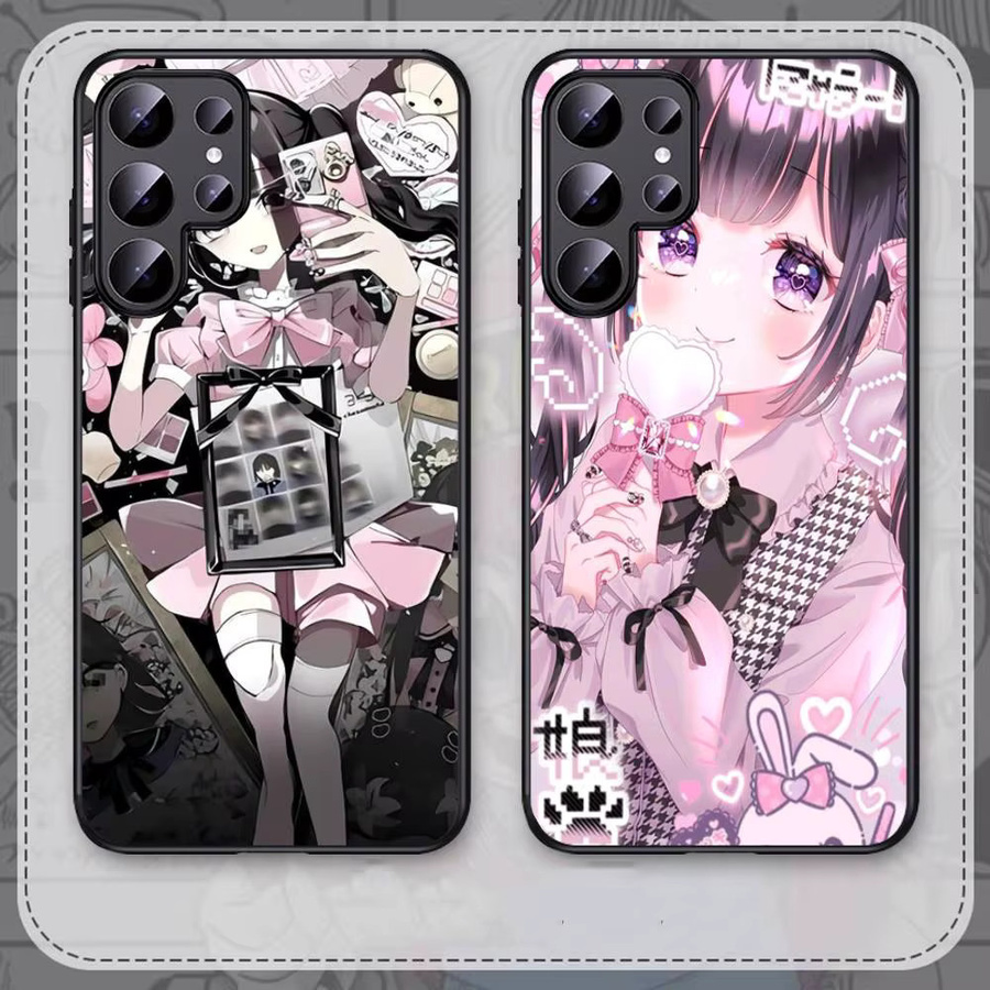Jirai Kei Handyhülle in Pink für Samsung Galaxy S24 FE S25 Ultra S23 S22 S21 S20 Plus Lite 5G - Bild 2