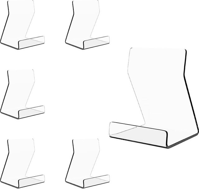 GJCUTE Acryl Buchständer Transparent – Minimalistischer Desktop-Bücherregal-Organizer für Büro und Schreibtisch - Bild 1