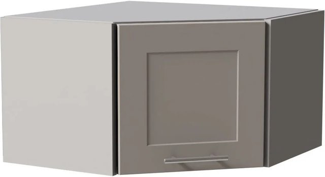 Feldmann-Wohnen Eckhängeschrank Oslo modern in Kaschmir Grau Matt, B/T/H: 60 x 36 x 34,4 cm - Bild 1